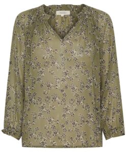 Part Two Elsia Blouse Vetiver Scattered Flower