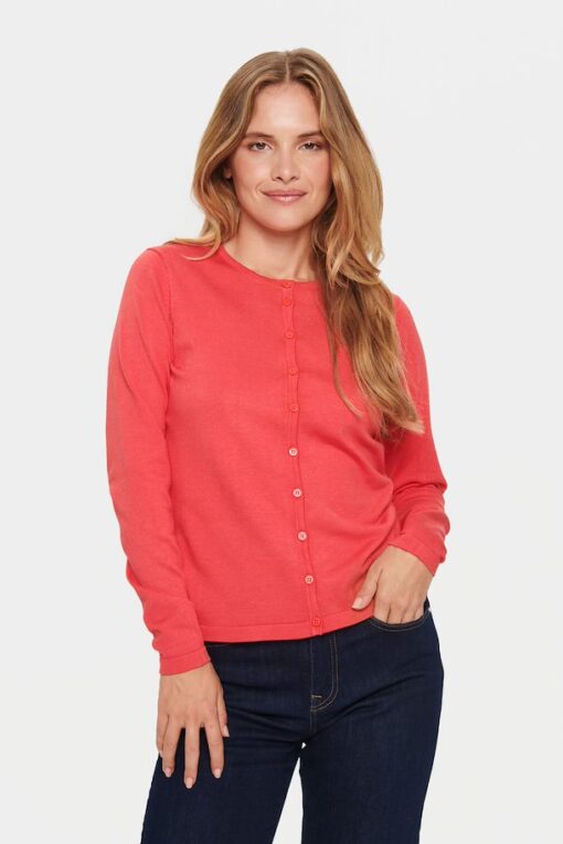 Saint Tropez Milasz Knitted Cardigan Cayenne