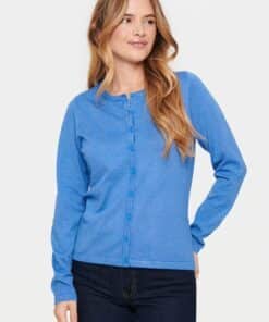 Saint Tropez Milasz Knitted Cardigan Dutch Blue Melange