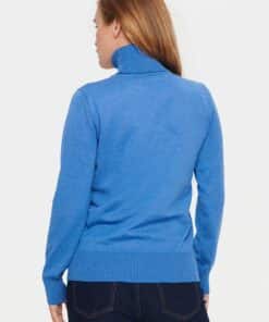 Saint Tropez Milasz Rollneck Pullover Dutch Blue Melange