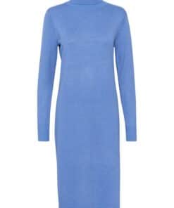 Saint Tropez Milasz Roll Neck Long Dress Dutch Blue Melange