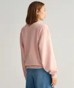Gant Woman Logo C-Neck Sweat Dusty Rose