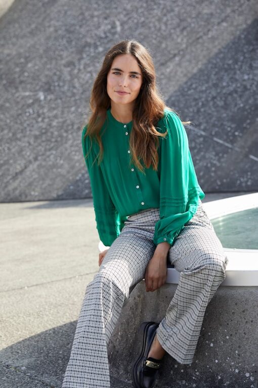 Rue de Femme Olana Wide Pants Black Check