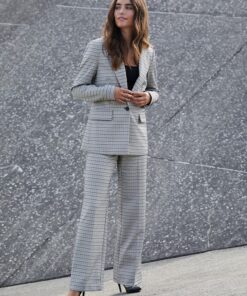 Rue de Femme Olana Wide Pants Black Check