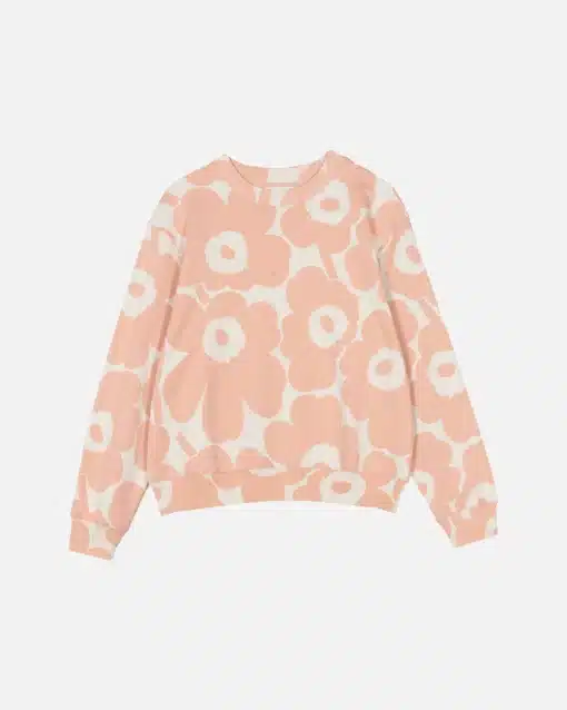 Marimekko Leiot Pieni Unikko Sweatshirt Rose/White