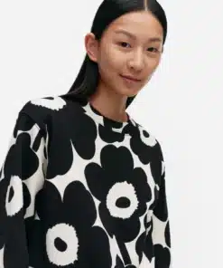 Marimekko Leiot Pieni Unikko Sweatshirt Black/White