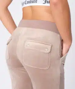 Juicy Couture Classic Velour Del Ray Pant Fungi