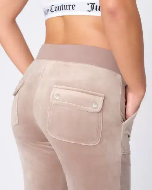 Juicy Couture Classic Velour Del Ray Pant Fungi