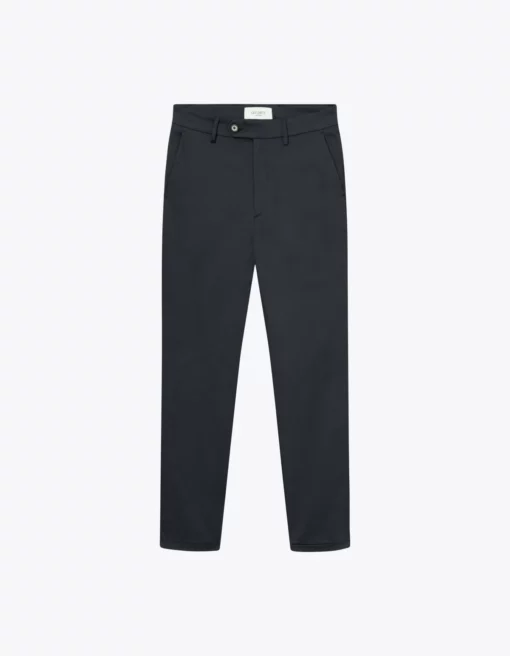 Les Deux Como Cotton Suit Pants Dark Navy