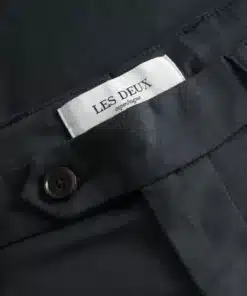 Les Deux Como Cotton Suit Pants Dark Navy