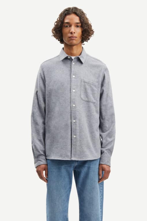 Samsøe Samsøe Liam NF Shirt Ultimate Gray Melange