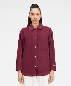 New Balance Athletics Polarfleece Shacket Wine
