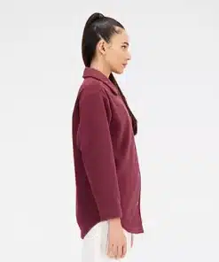 New Balance Athletics Polarfleece Shacket Wine