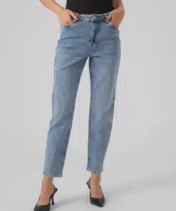 Vero Moda Linda High Rise Mom Jeans Blue