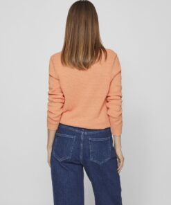 Vila Dalo O-neck Knit Shell Coral