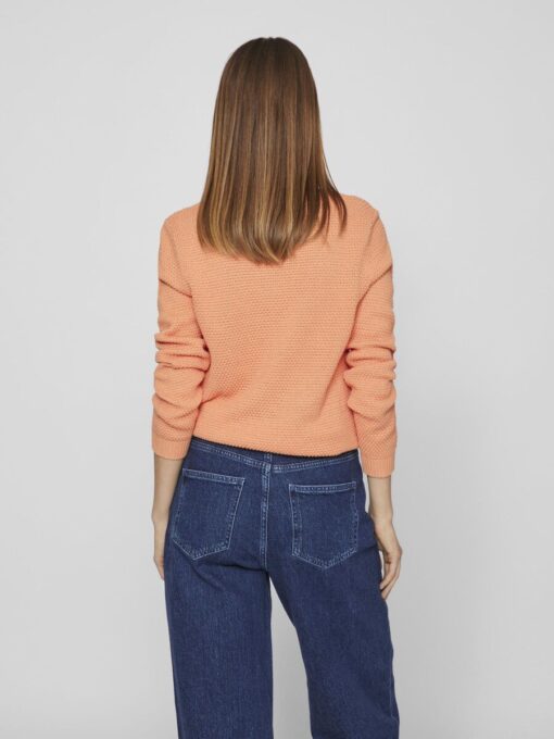 Vila Dalo O-neck Knit Shell Coral