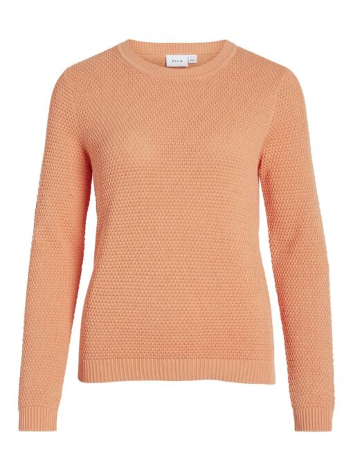 Vila Dalo O-neck Knit Shell Coral