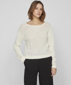 Vila Bellisina Boatneck Knit Egret