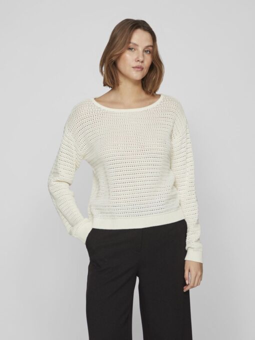 Vila Bellisina Boatneck Knit Egret