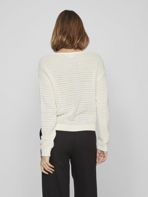 Vila Bellisina Boatneck Knit Egret