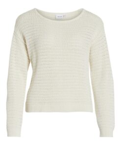 Vila Bellisina Boatneck Knit Egret