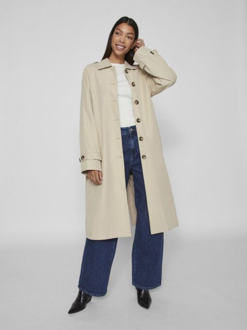 Vila Balinja Long Jacket Feather Gray