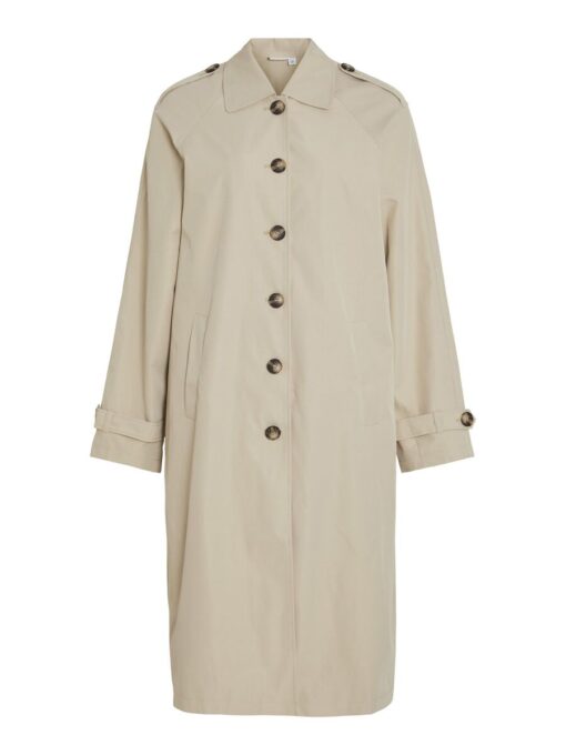 Vila Balinja Long Jacket Feather Gray