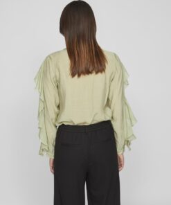 Vila Nabia Flounce Top Swamp