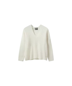 Mos Mosh Thora V-Neck Knit Ecru