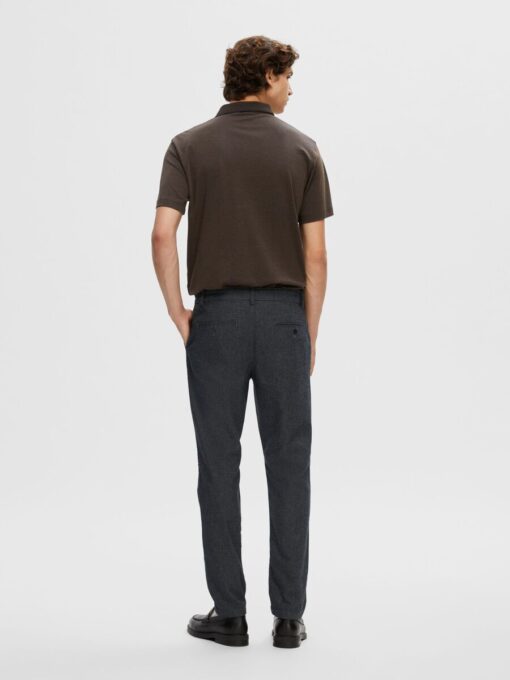 Selected Homme Slim Miles Brushed Pants Dark Grey