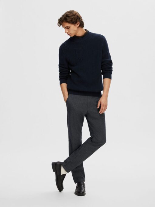 Selected Homme Slim Miles Brushed Pants Dark Grey