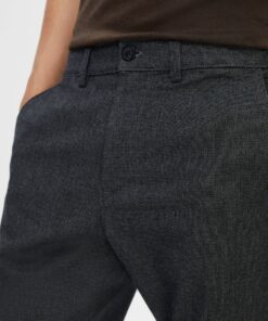 Selected Homme Slim Miles Brushed Pants Dark Grey