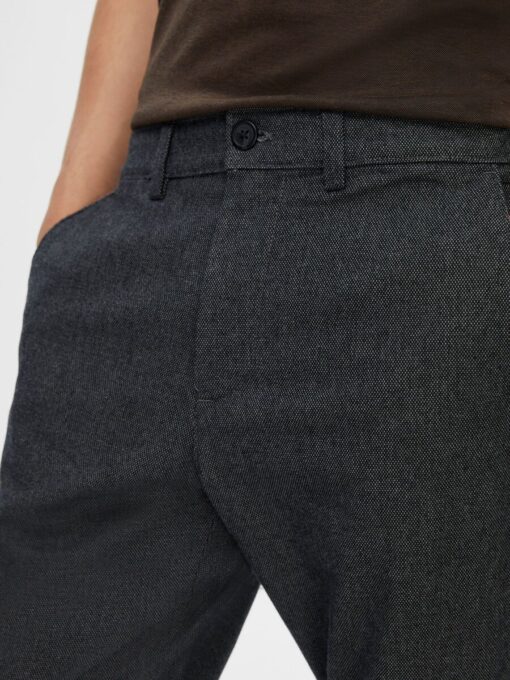 Selected Homme Slim Miles Brushed Pants Dark Grey