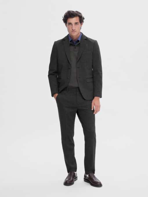 Selected Homme Aitor Jersey Blazer Dark Grey Melange