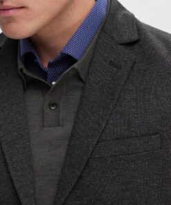 Selected Homme Aitor Jersey Blazer Dark Grey Melange