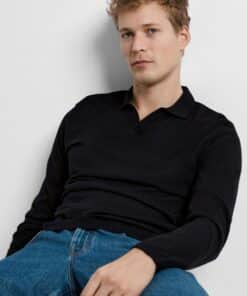 Selected Homme Town Knit Open Polo Sky Captain