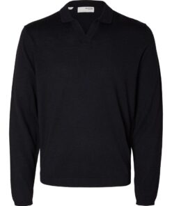 Selected Homme Town Knit Open Polo Sky Captain