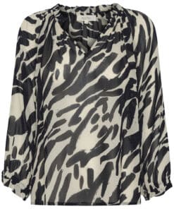 Part Two Elsia Blouse Black/White