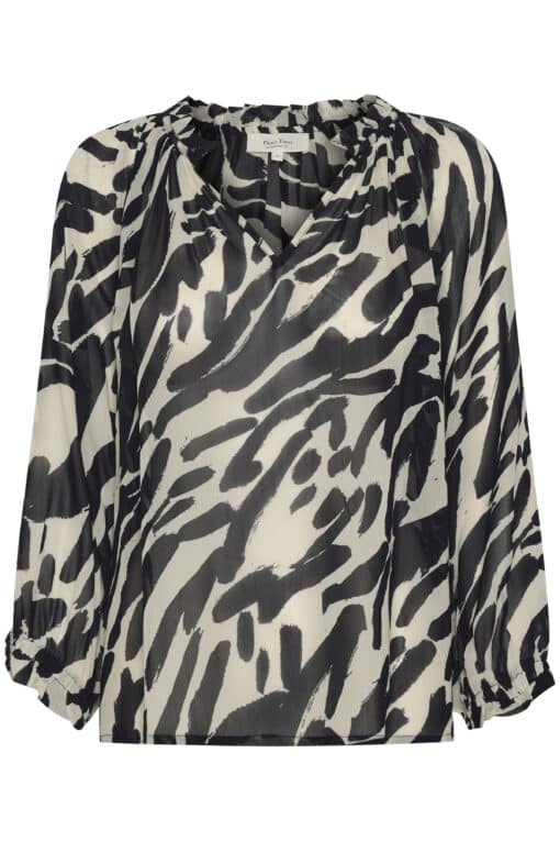 Part Two Elsia Blouse Black/White