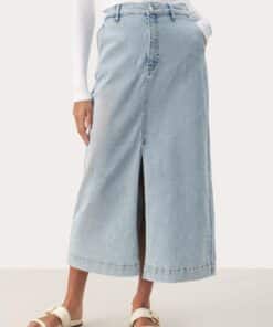 Part Two Caliah Skirt Light Blue Denim