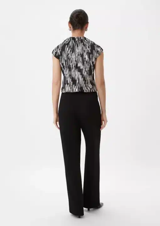 Comma, Print Blouse Top Black