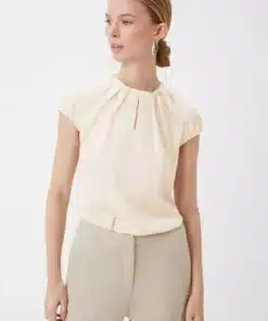 Comma, Blouse Top Beige