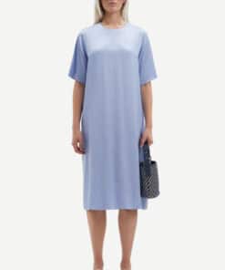 Samsoe & Samsoe Sadenise Dress Blue Heron