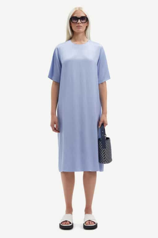 Samsoe & Samsoe Sadenise Dress Blue Heron