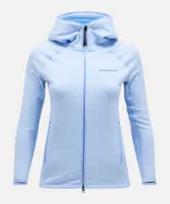 Peak Performance Chill Light Zip Hood Woman Amity Blue