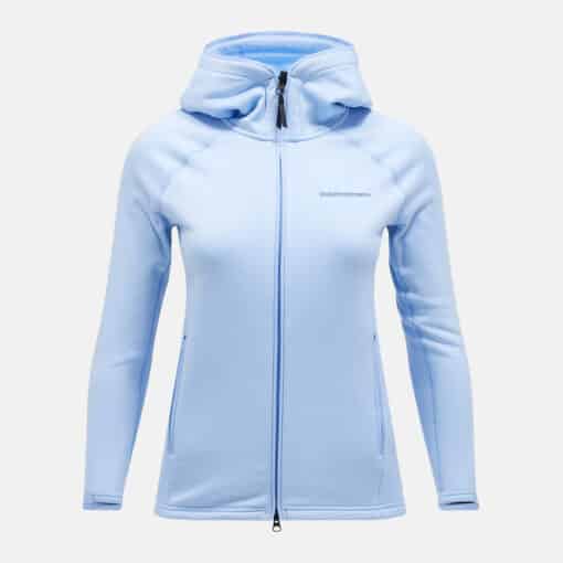 Peak Performance Chill Light Zip Hood Woman Amity Blue