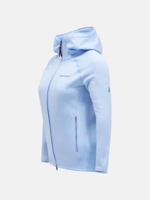 Peak Performance Chill Light Zip Hood Woman Amity Blue
