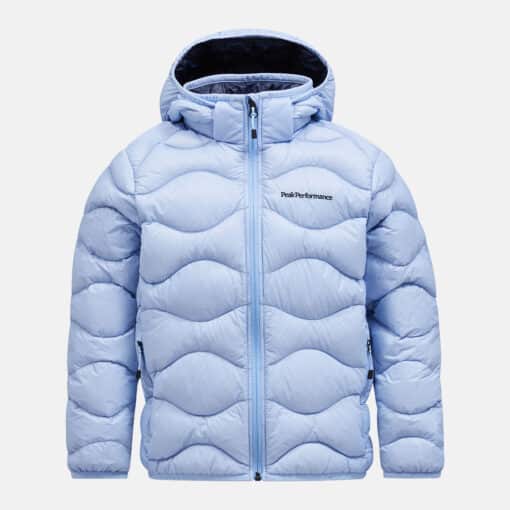 Peak Performance Helium Down Hood Jacket Junior Amity Blue