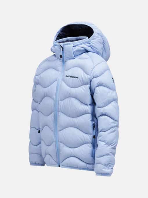 Peak Performance Helium Down Hood Jacket Junior Amity Blue