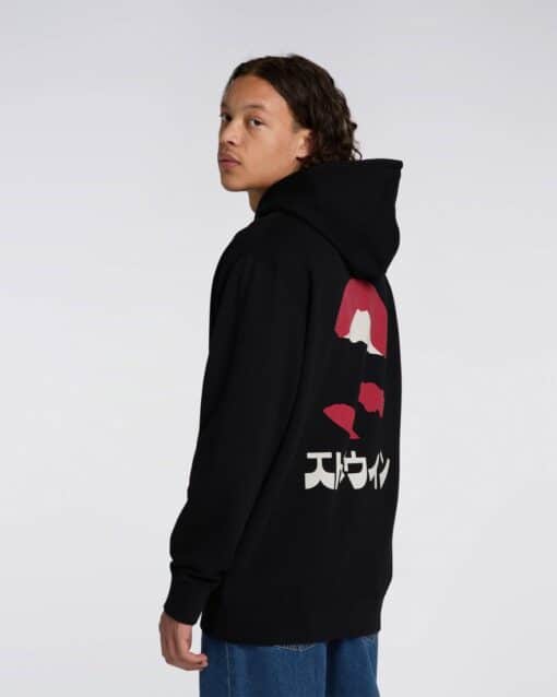 Edwin Kamifuji Hoodie Sweat Black